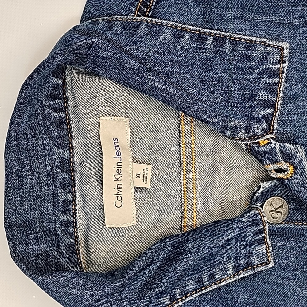 CALVIN KLEIN Denim Jacket size XL - Picture 2 of 6